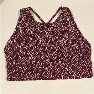 BuffBunny Burgundy and White Crop Top
